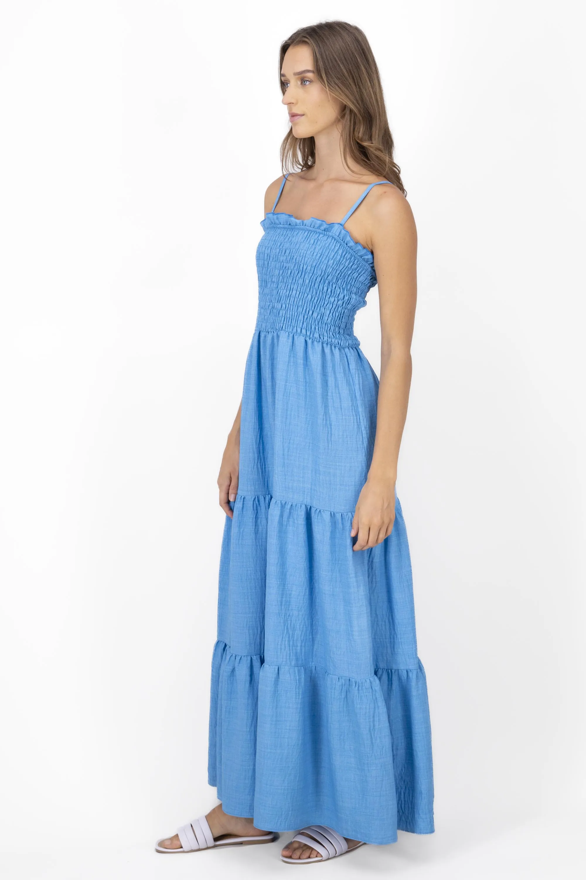 Vestido maxi olanes detalle smock sold by Shasa product image thumbnail 3
