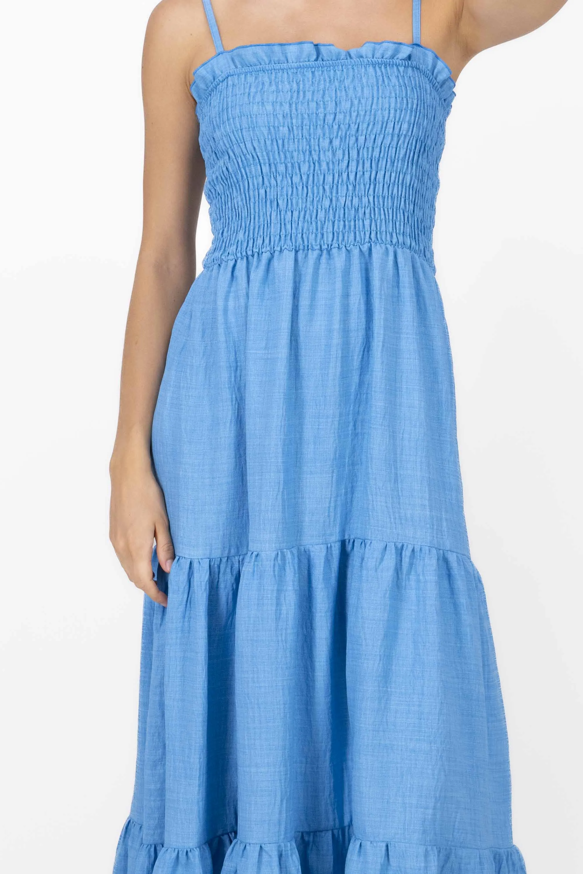 Vestido maxi olanes detalle smock sold by Shasa product image thumbnail 5