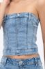Top corset denim botón sold by Shasa