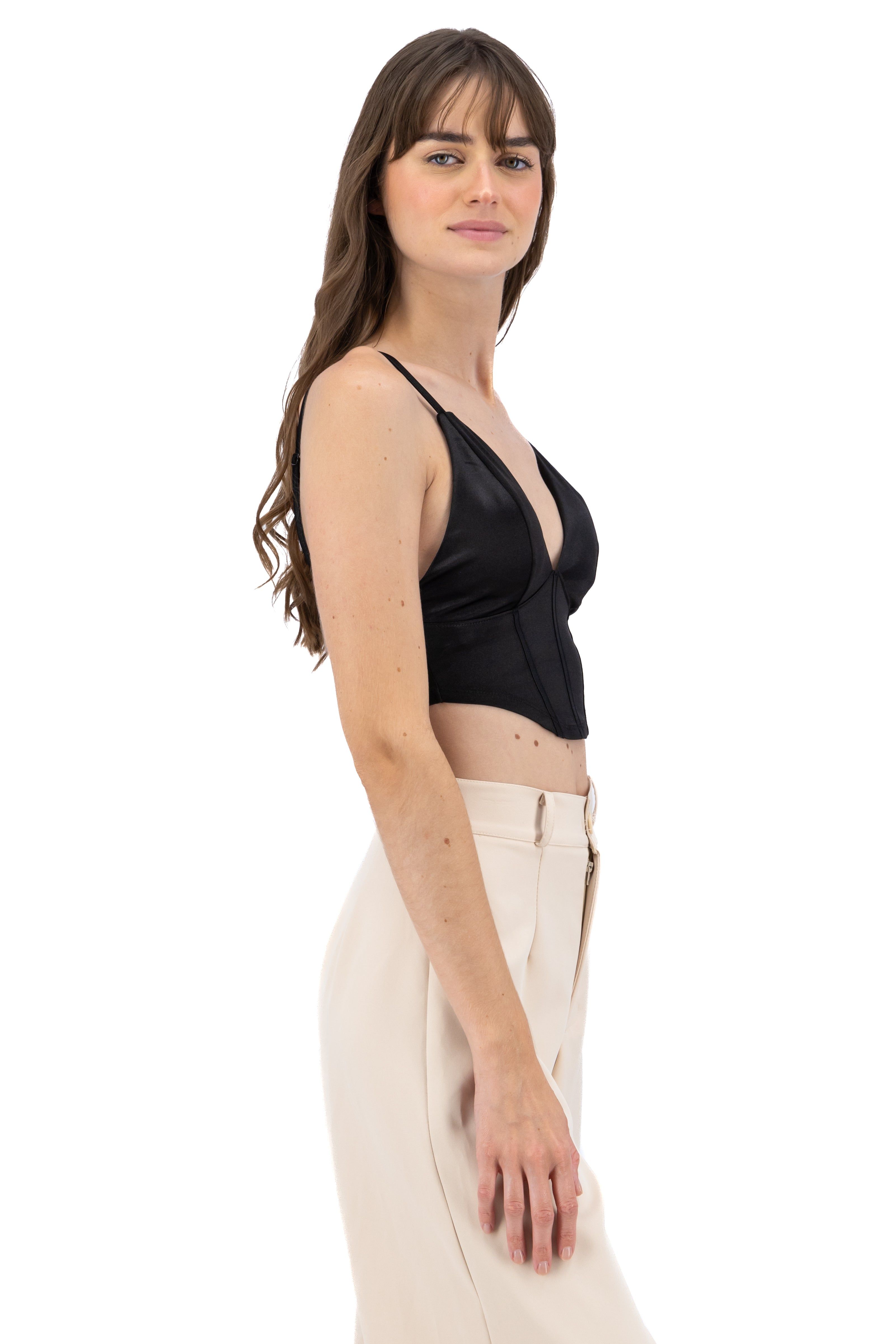 Corset cropped con copas liso sold by Shasa product image thumbnail 3