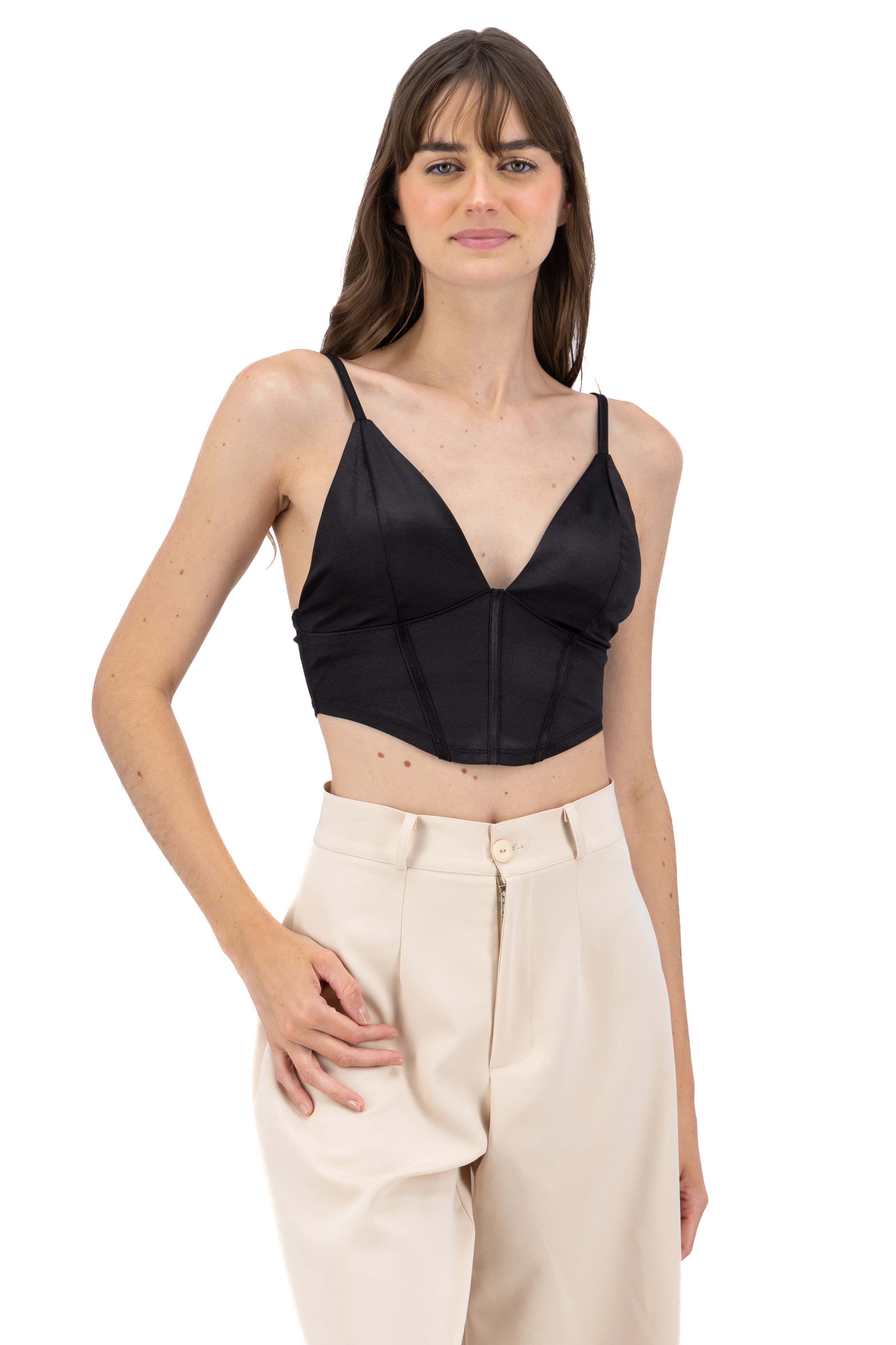 Corset cropped con copas liso sold by Shasa product image thumbnail 2