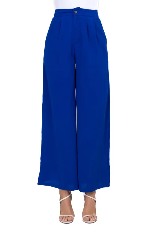 Pantalón amplio pinzas plisadas sold by Shasa