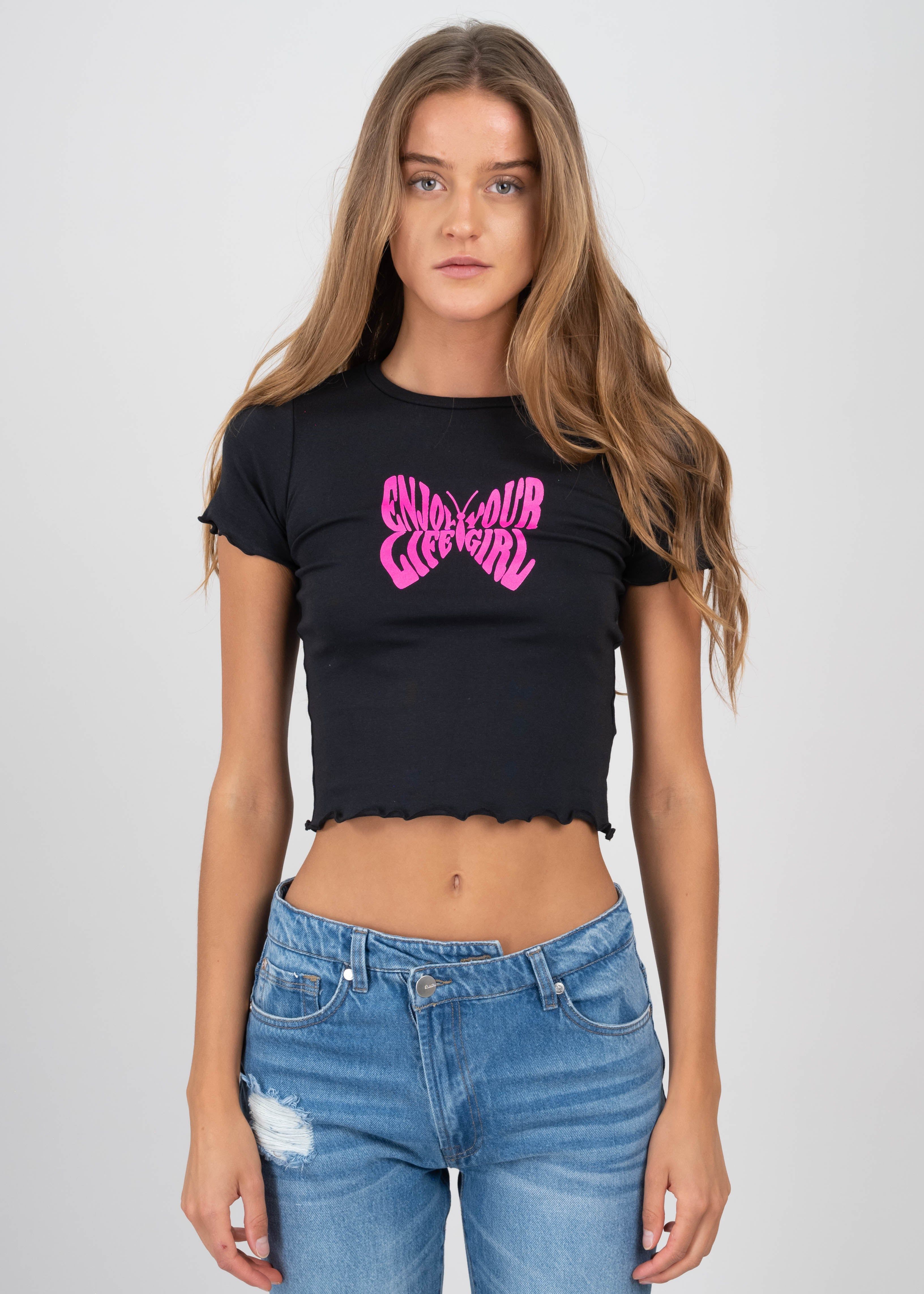 Playera crop mariposa sold by Shasa product image thumbnail 2