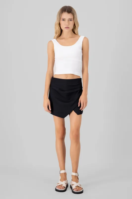 Falda short corte asimetrico pret ancha hypsters sold by Shasa