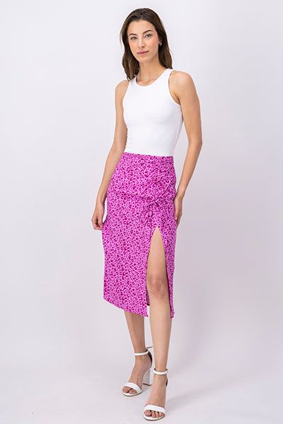 Falda midi animal print abertura sold by Shasa product image thumbnail 5