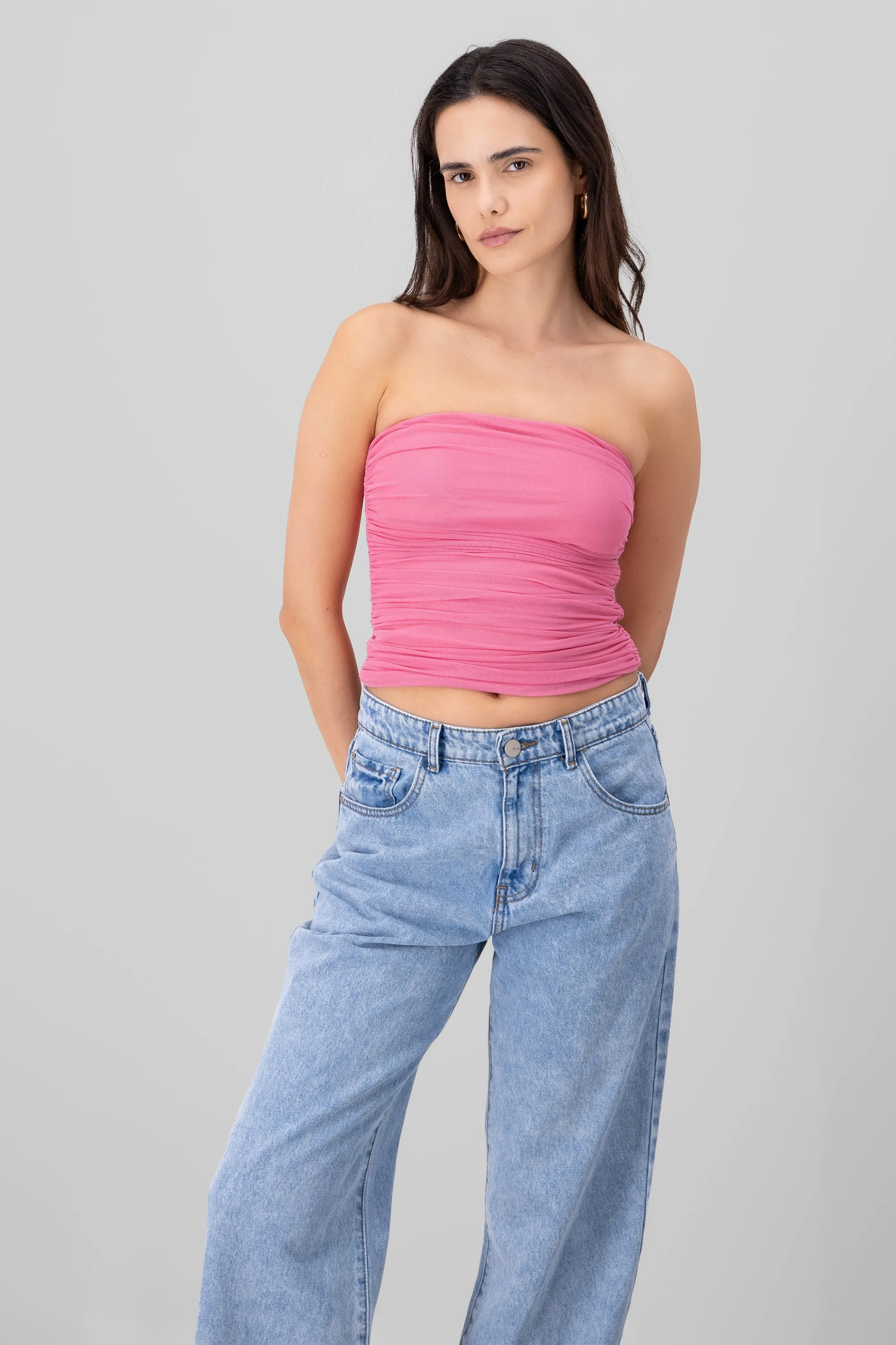 Top Mesh Strapless Mesh sold by Shasa product image thumbnail 2