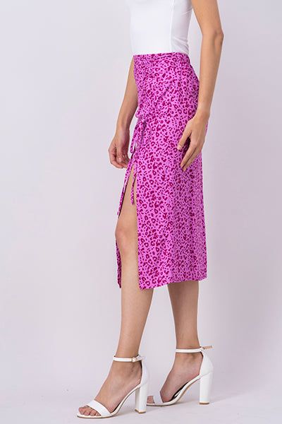 Falda midi animal print abertura sold by Shasa product image thumbnail 3