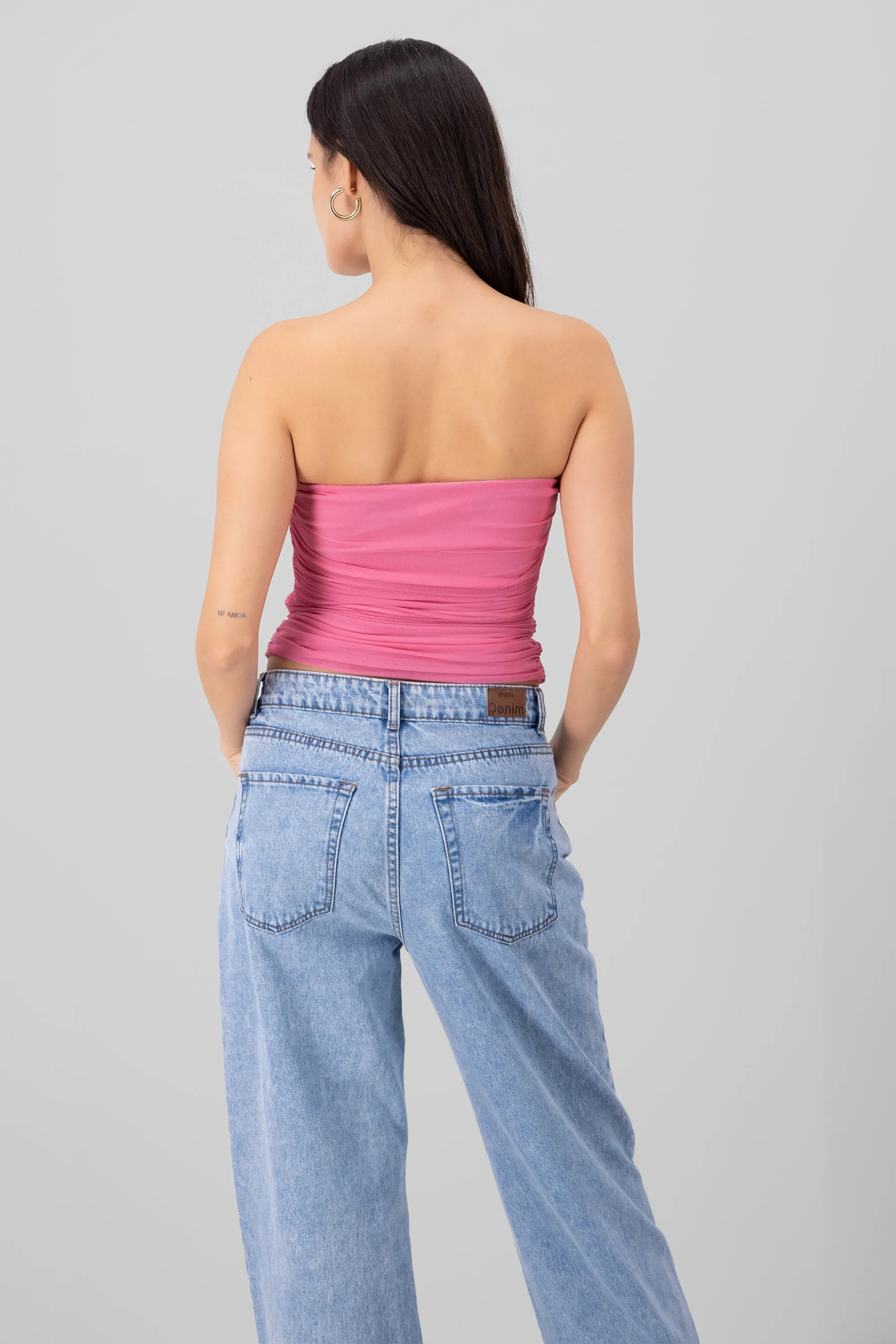 Top Mesh Strapless Mesh sold by Shasa product image thumbnail 4