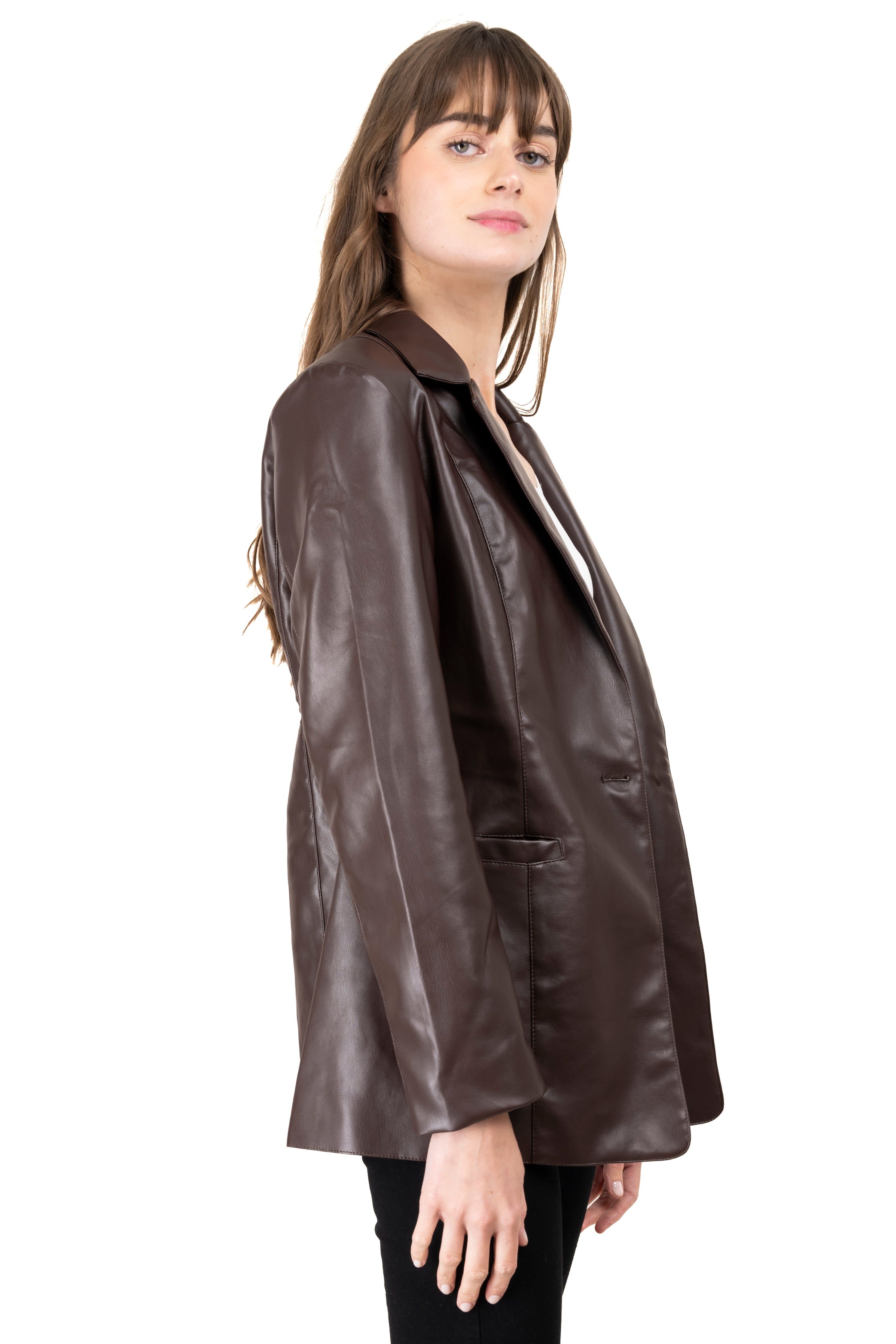 Saco efecto piel largo sold by Shasa product image thumbnail 3