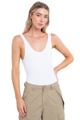 Bodysuit acanalado cuello redondo sold by Shasa