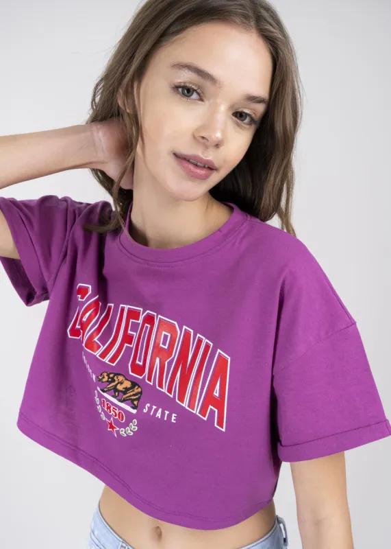 Playera Crop California sold by Shasa