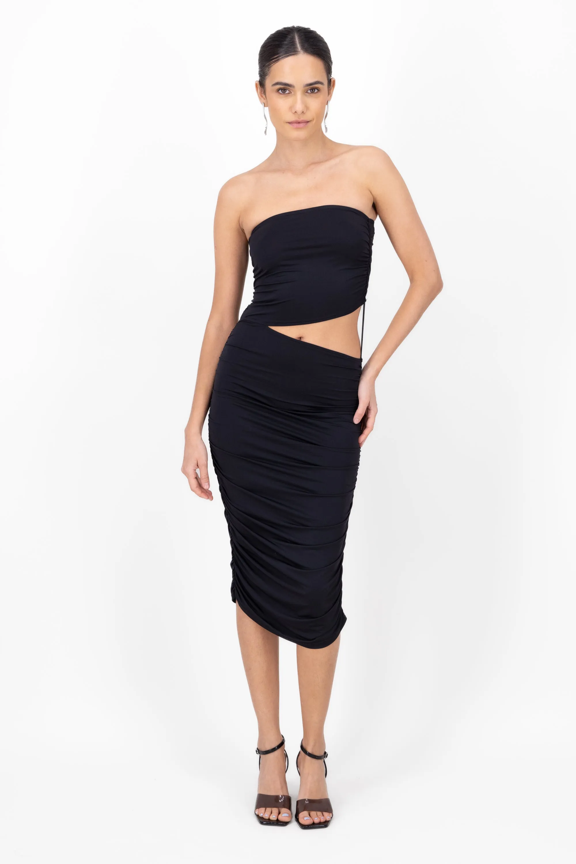 Vestido fruncido con corte en cintura sold by Shasa product image thumbnail 2