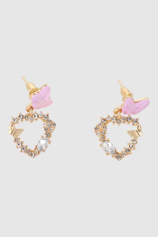 ARETES MARIPOSA CORAZON sold by Shasa