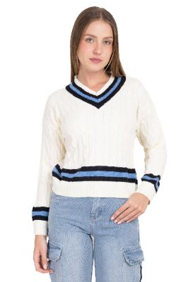 Suéter varsity trenzado líneas sold by Shasa