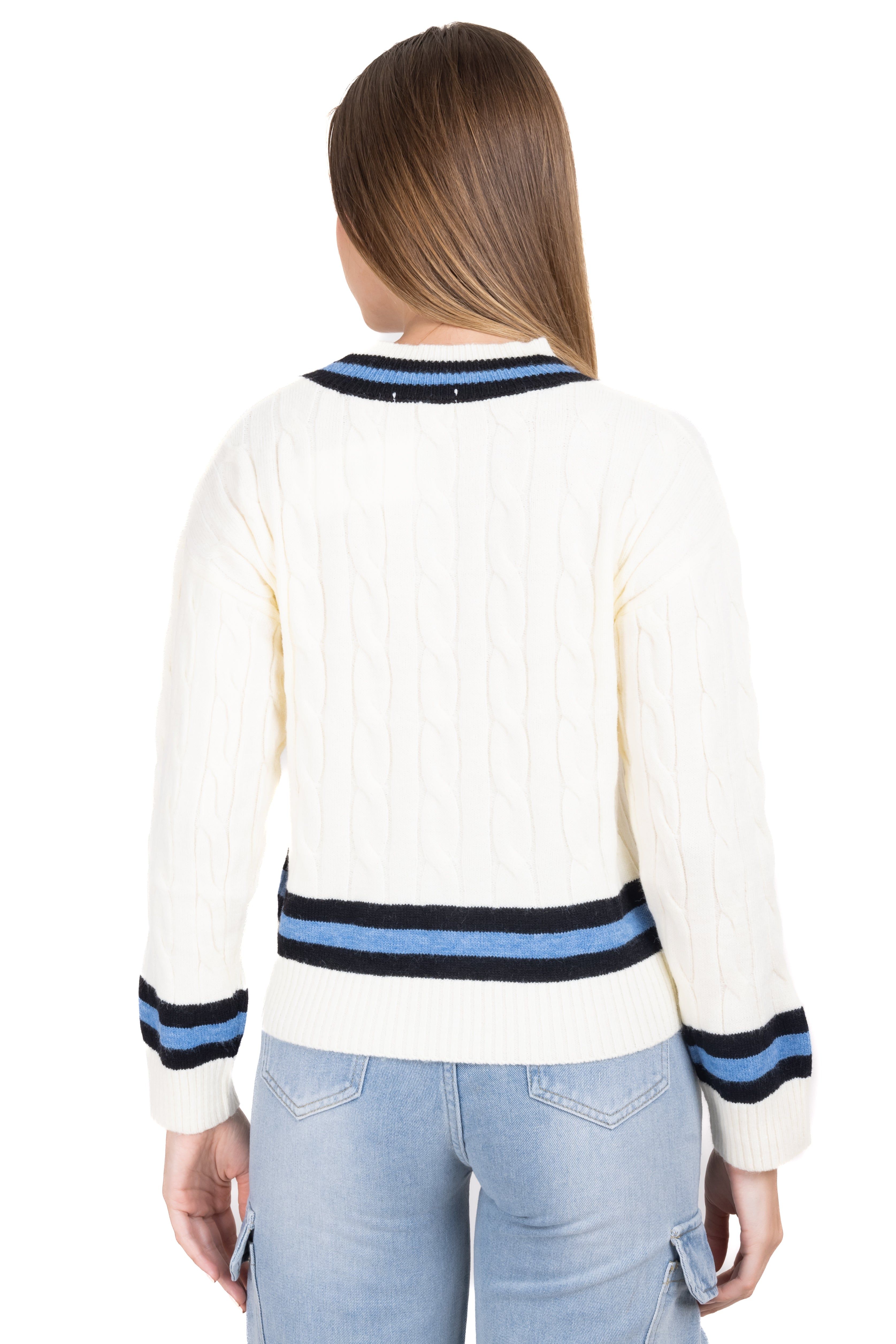 Suéter varsity trenzado líneas sold by Shasa product image thumbnail 4