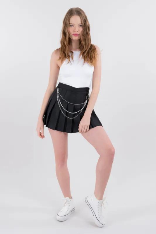 Falda mini skater cadena sold by Shasa