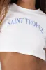 T-shirt con estampado de saint tropez sold by Shasa