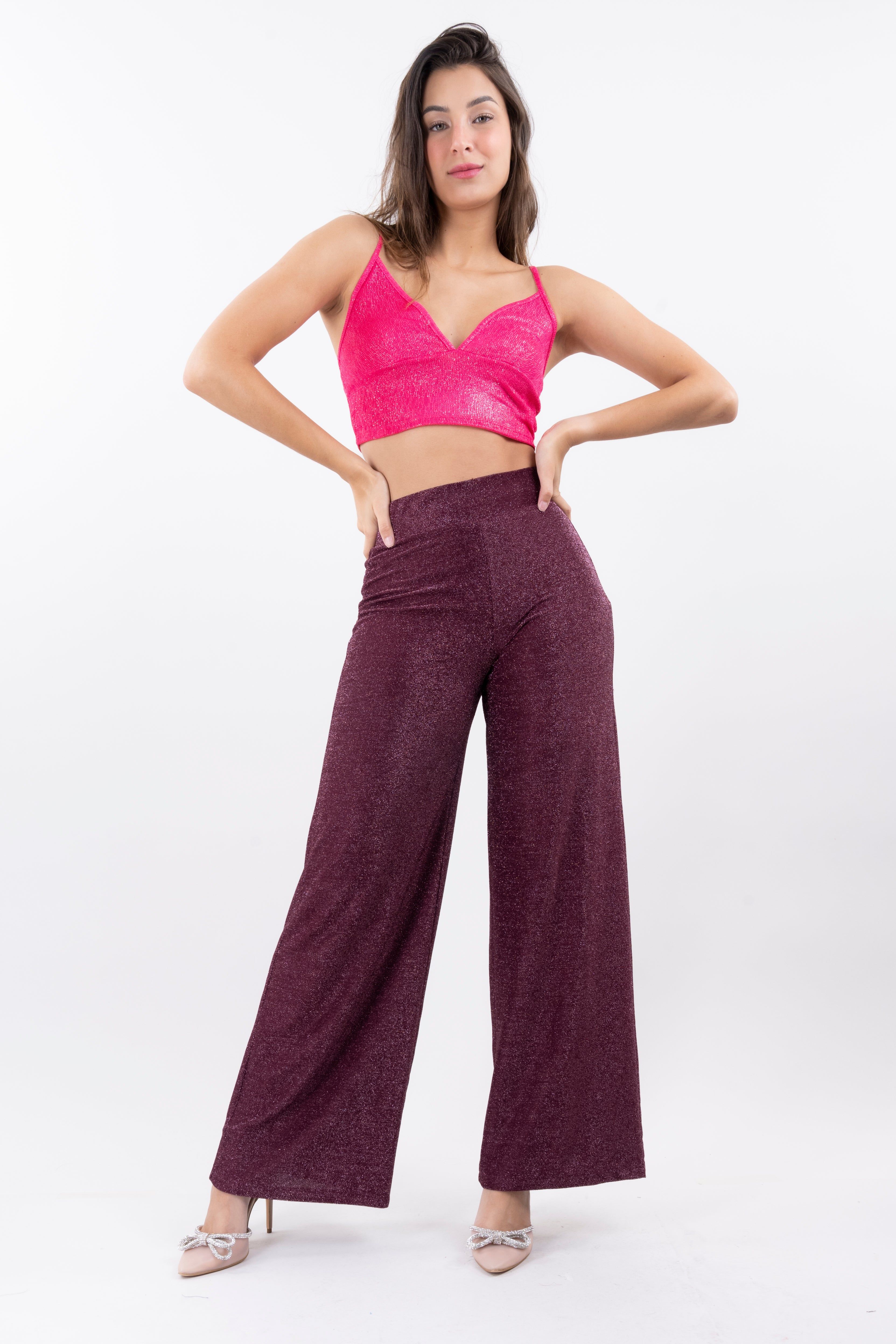 Pantalón amplio lúrex sold by Shasa product image thumbnail 2