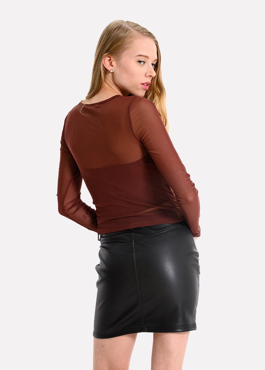 Blusa mesh manga larga sold by Shasa product image thumbnail 4