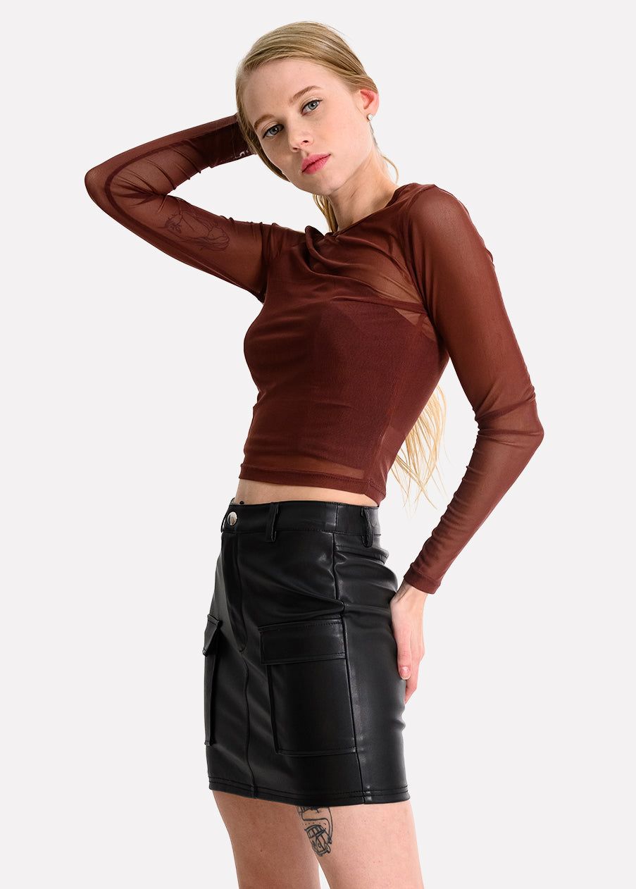 Blusa mesh manga larga sold by Shasa product image thumbnail 2