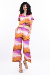 Pantalón wide leg tie dye sold by Shasa