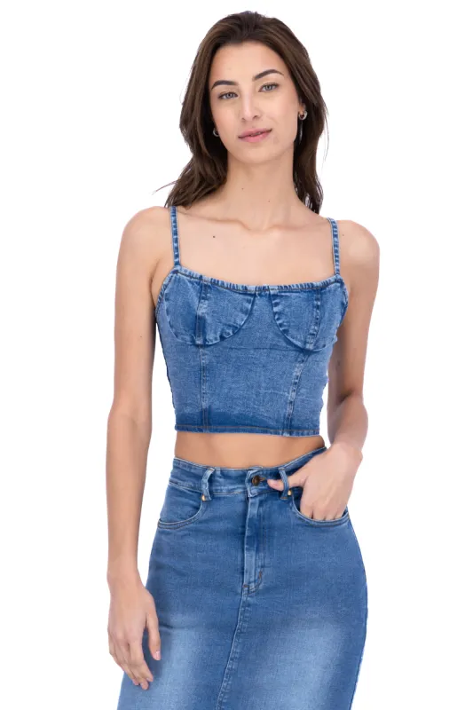 Top cropped liso sold by Shasa