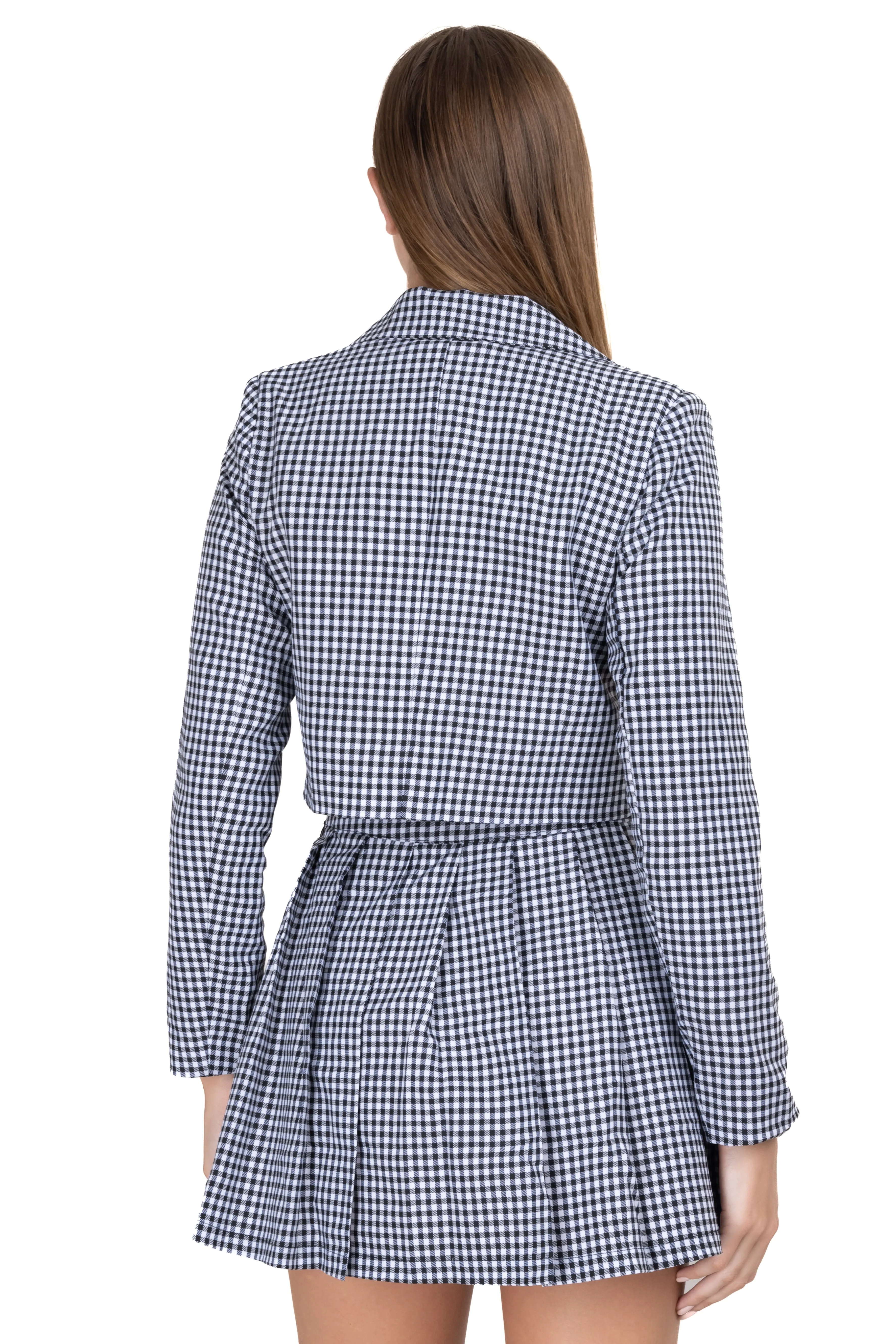 Saco crop cuadros bicolor sold by Shasa product image thumbnail 4