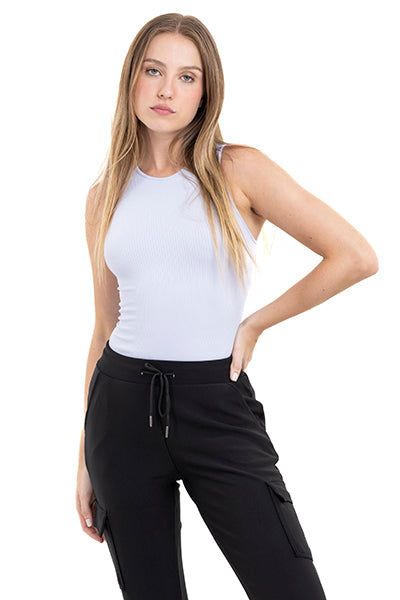 Bodysuit acanalado cuello redondo sold by Shasa