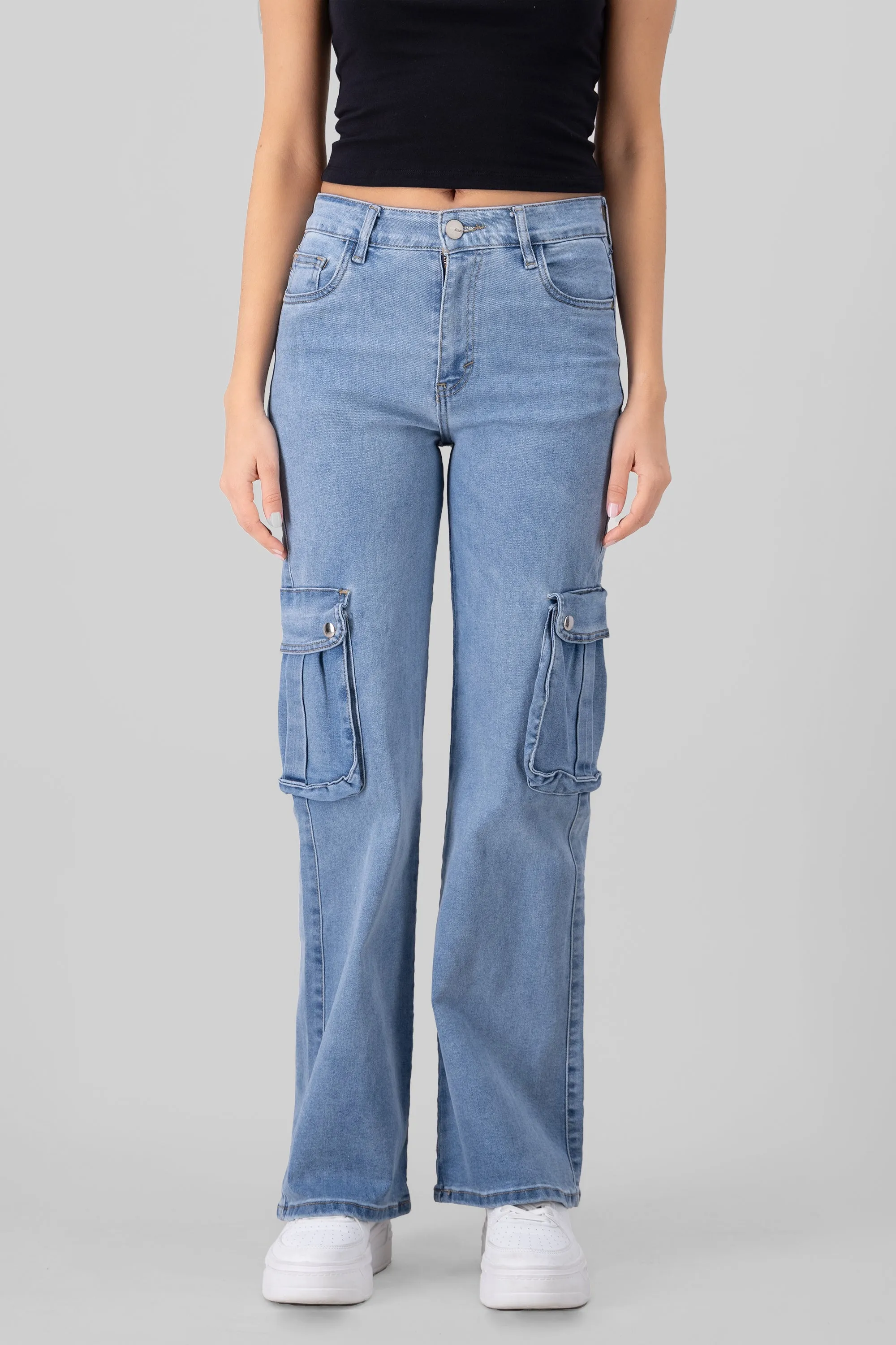 Jeans cargo 2 bolsas con botones sold by Shasa product image thumbnail 2