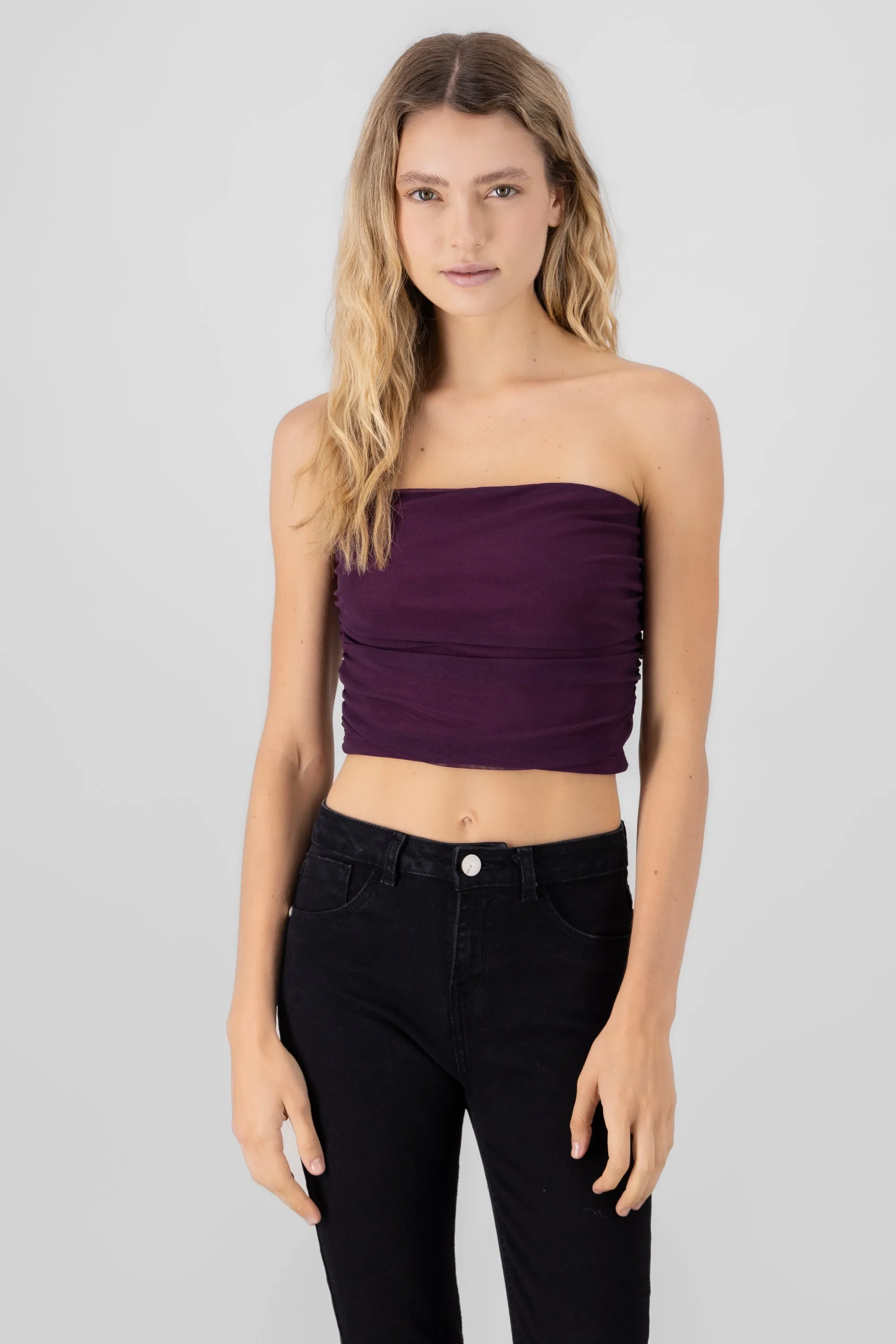 Top tubo drapeado mesh sold by Shasa product image thumbnail 2