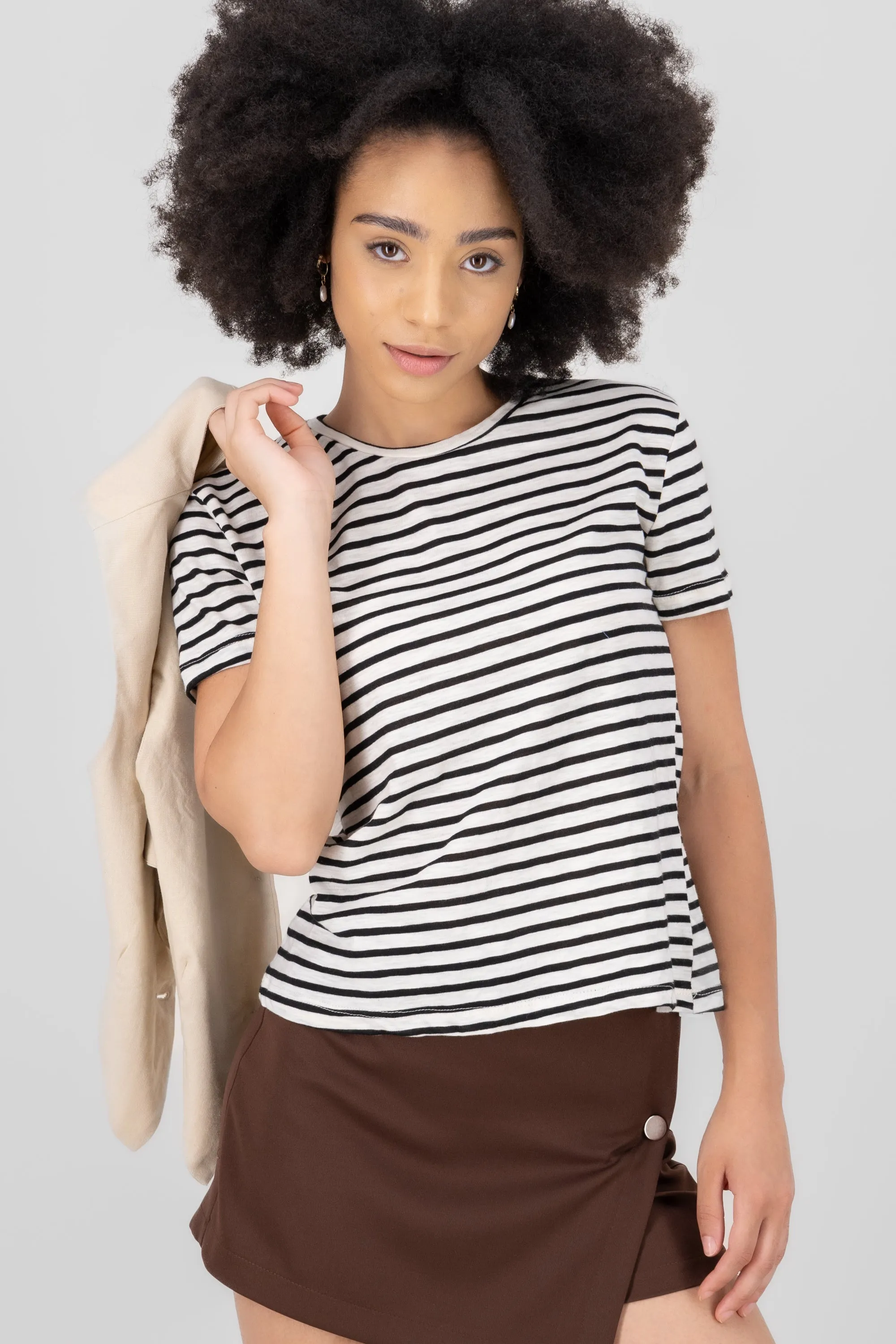 T-shirt rayas manga corta sold by Shasa