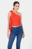 Top drapeado detalle flor sold by Shasa