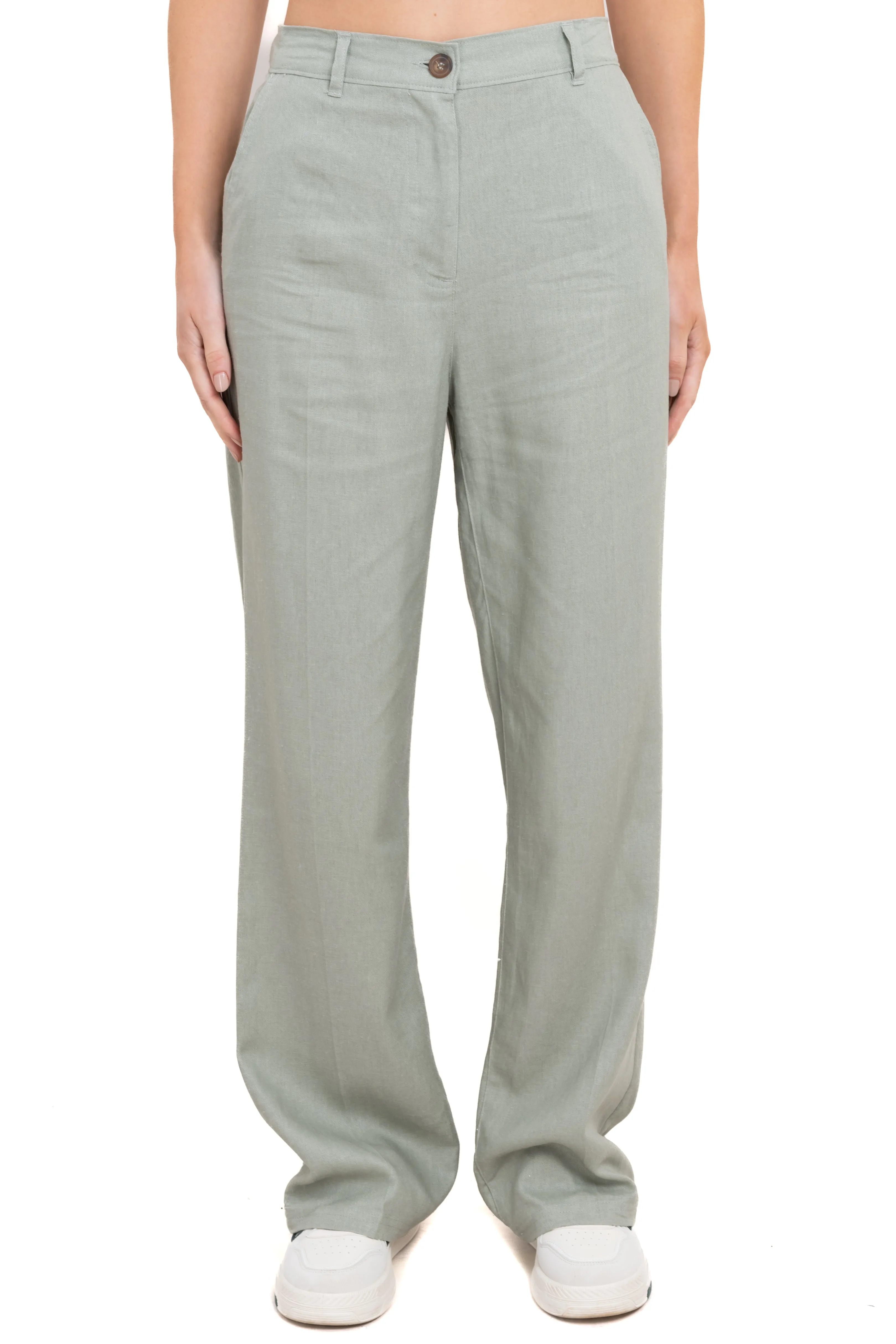 Pantalón straight cintura alta bolsillos sold by Shasa