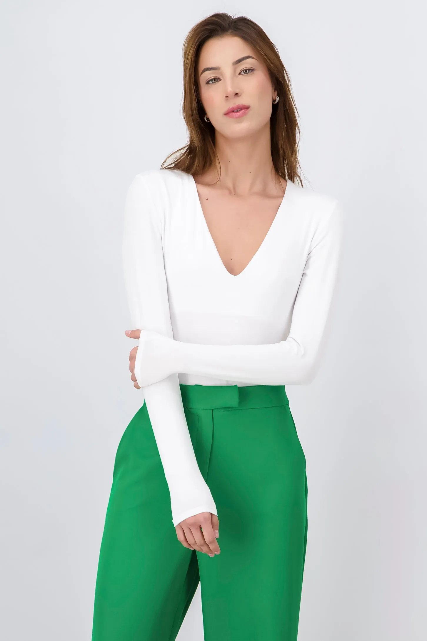 Bodysuit escote v manga larga sold by Shasa product image thumbnail 2