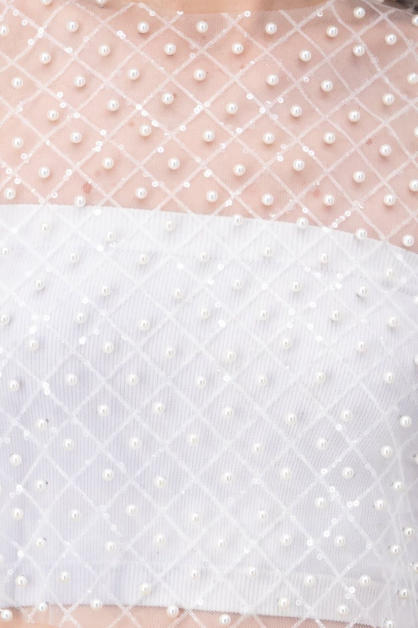 Top mesh manga corta perlas sold by Shasa product image thumbnail 5