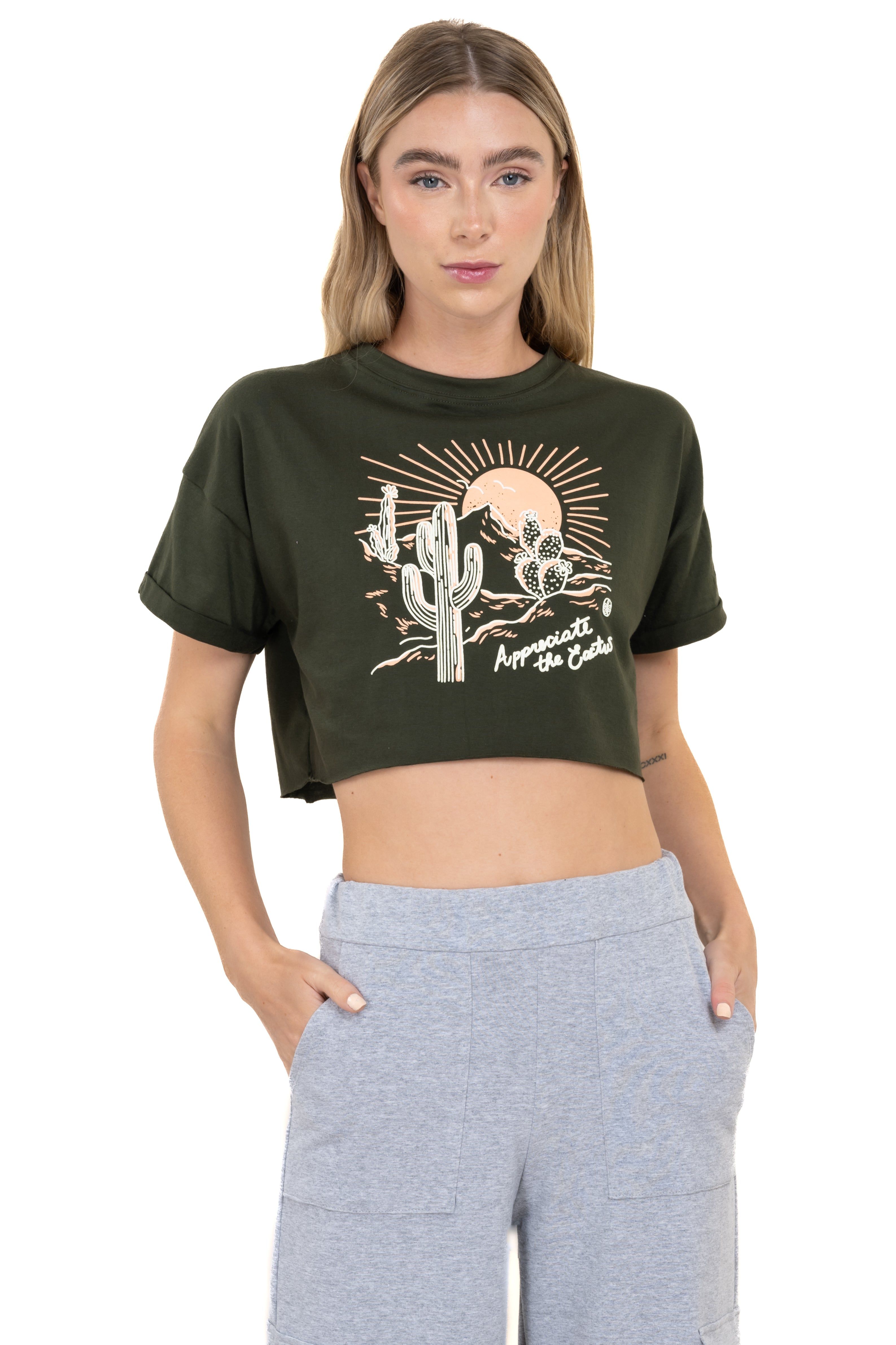 Playera crop boxy desierto sold by Shasa product image thumbnail 2
