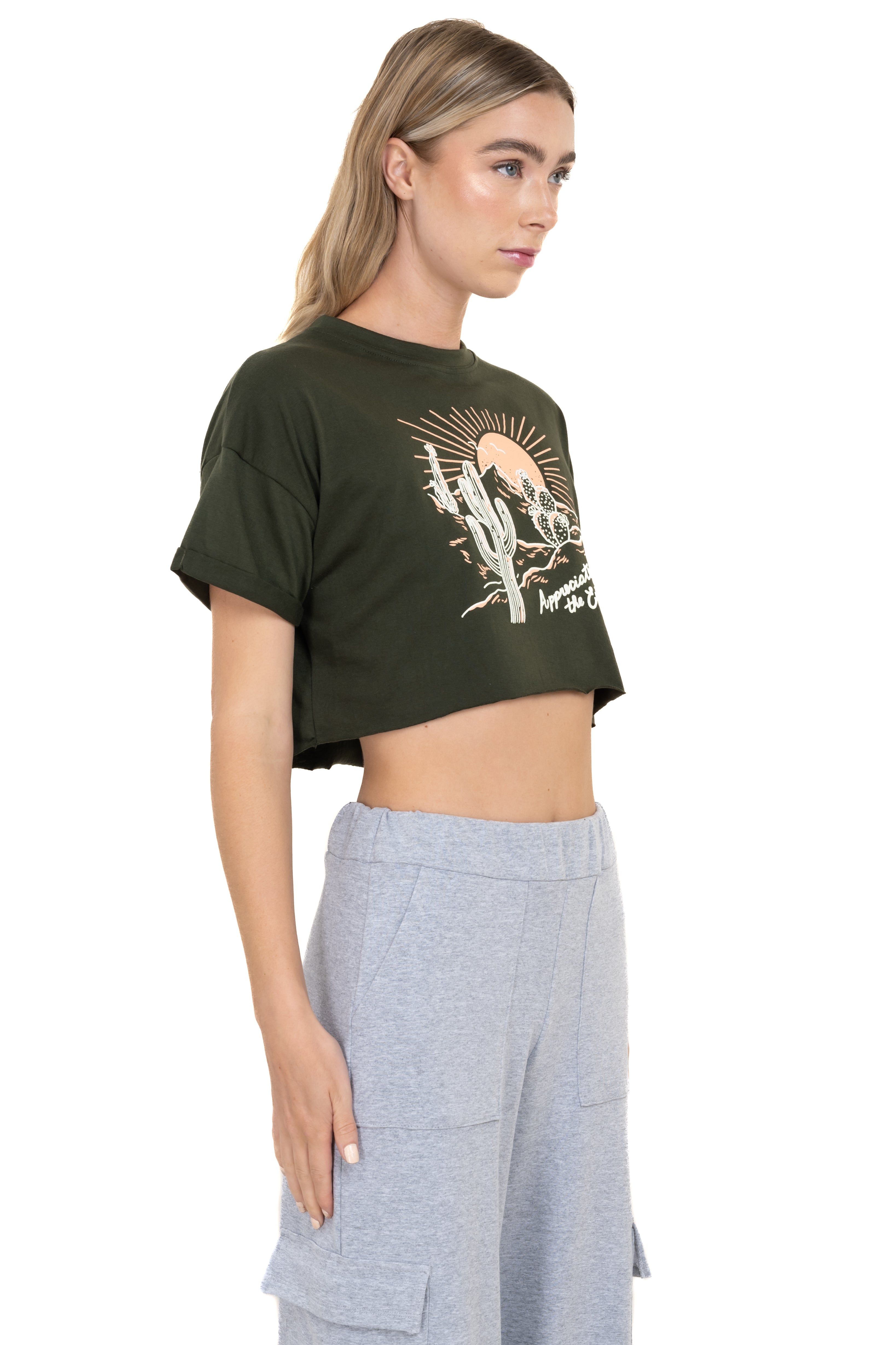 Playera crop boxy desierto sold by Shasa product image thumbnail 3