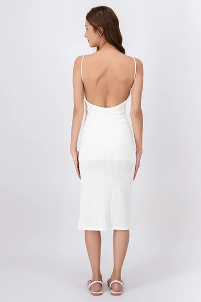 Vestido midi textura entretejida sold by Shasa product image thumbnail 4