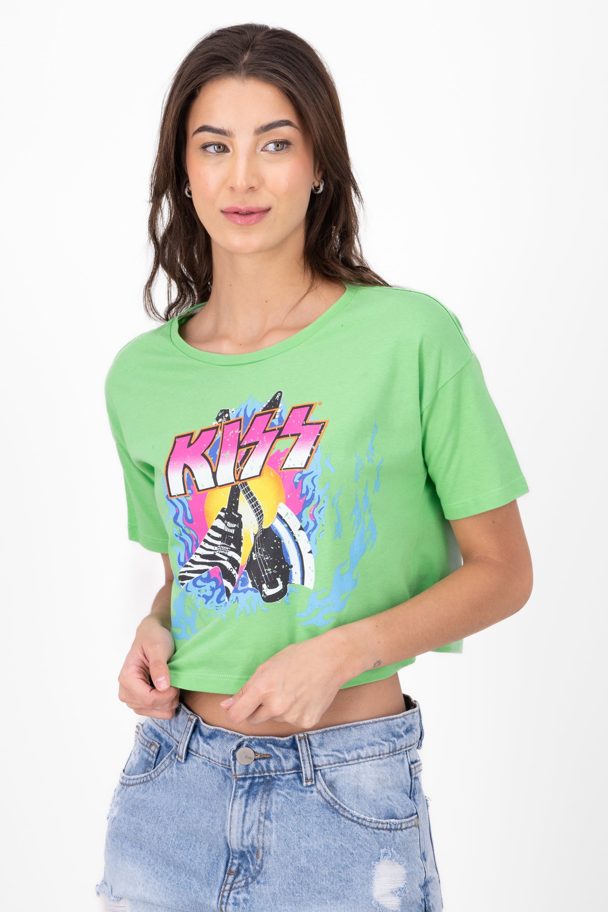 Crop Kiss Guitarra Manga Corta sold by Shasa product image thumbnail 2