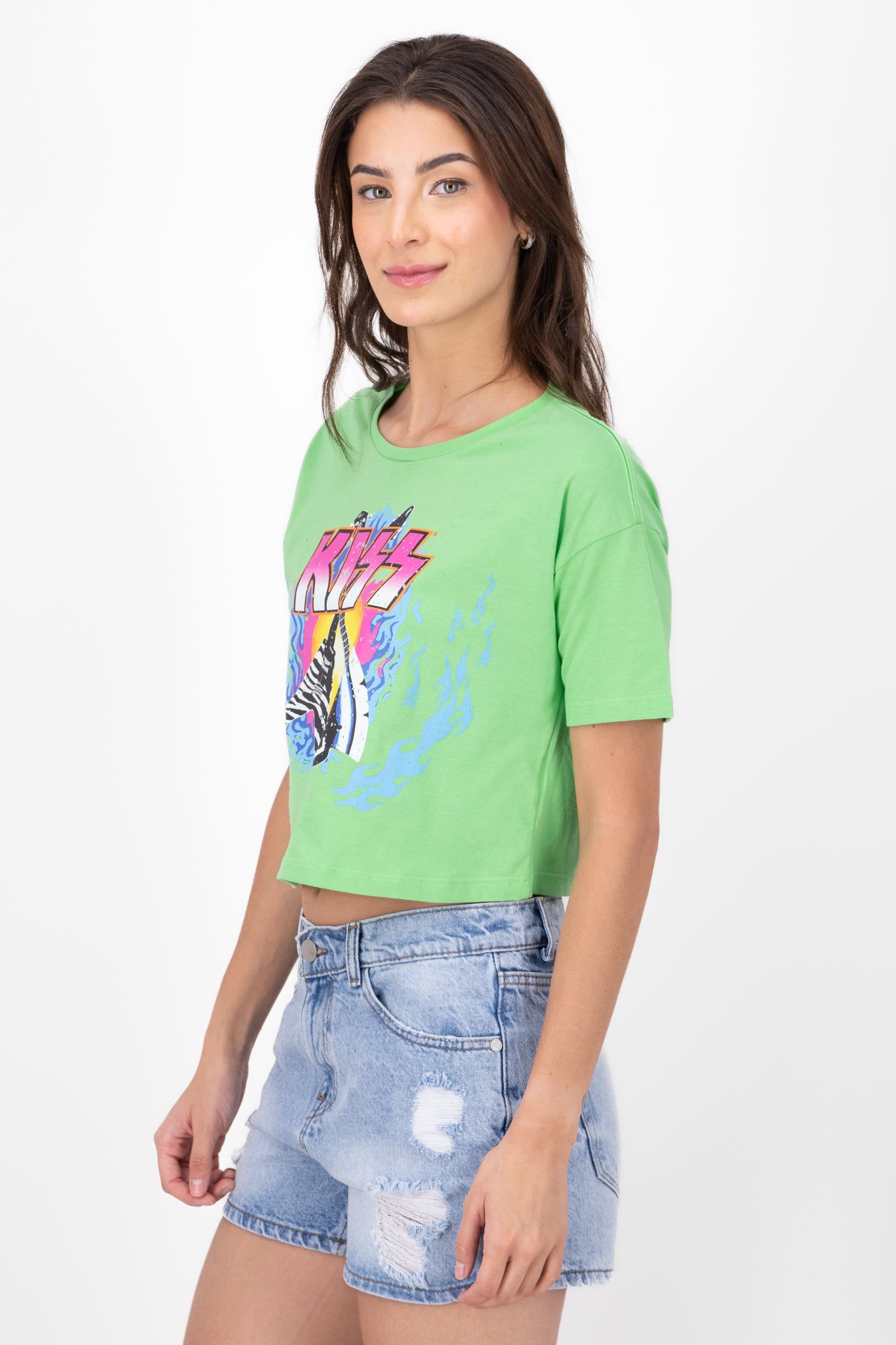 Crop Kiss Guitarra Manga Corta sold by Shasa product image thumbnail 3