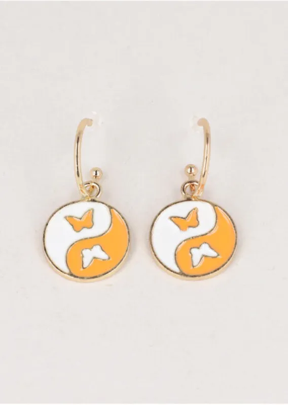 Arracadas Ying Yang Mariposa sold by Shasa