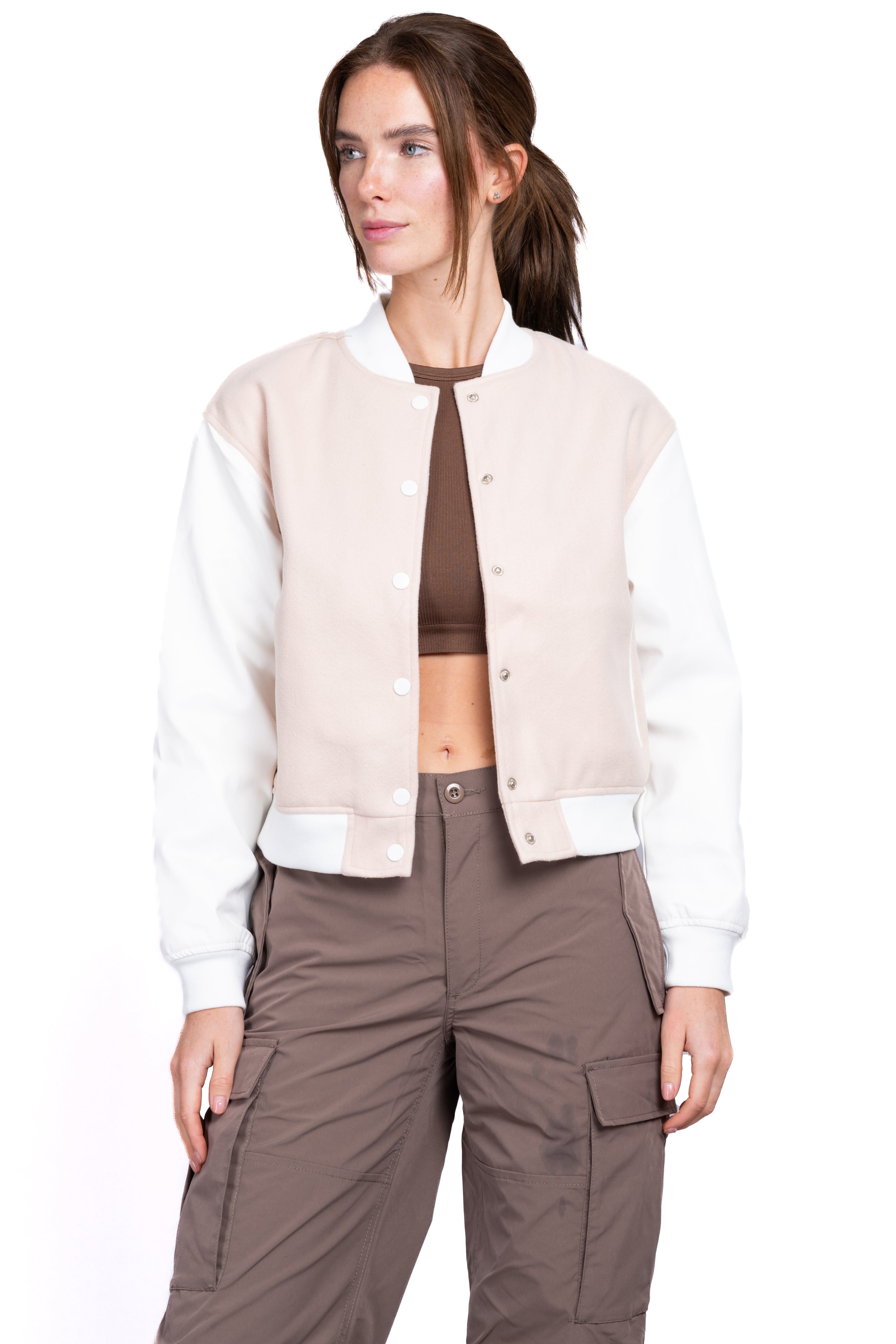 Chamarra bomber lisa botones sold by Shasa product image thumbnail 5