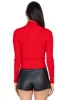 Blusa acanalada cuello alto sold by Shasa