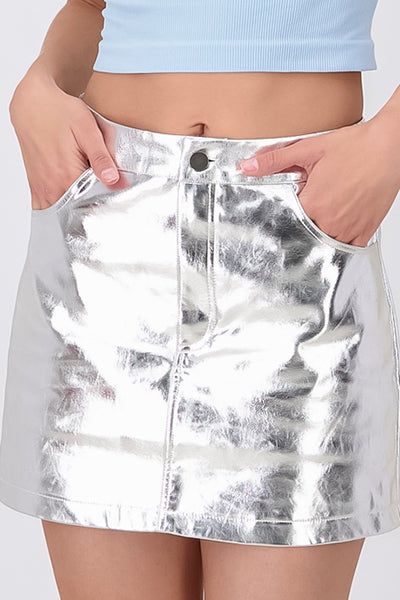 Falda mini metalica sold by Shasa product image thumbnail 5