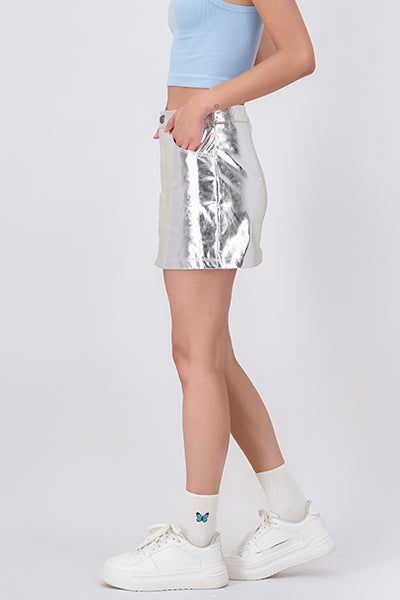 Falda mini metalica sold by Shasa product image thumbnail 3