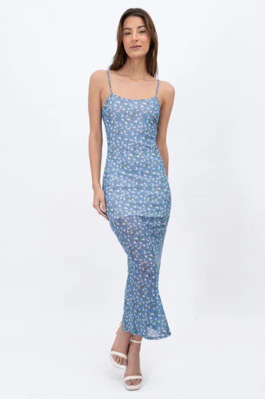 Vestido Tirantes Mesh Flores sold by Shasa