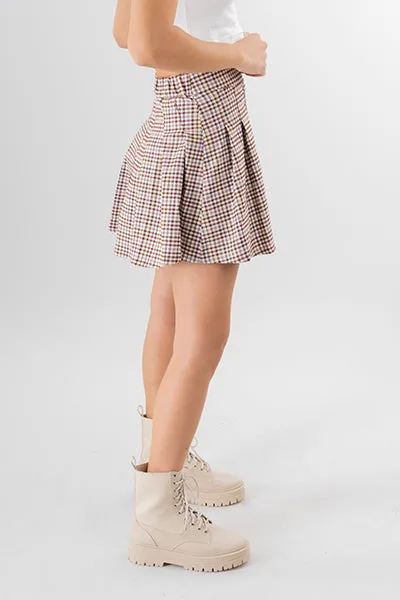 Falda mini tableada cuadros sold by Shasa product image thumbnail 3