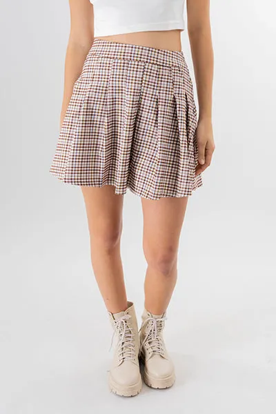 Falda mini tableada cuadros sold by Shasa product image thumbnail 2