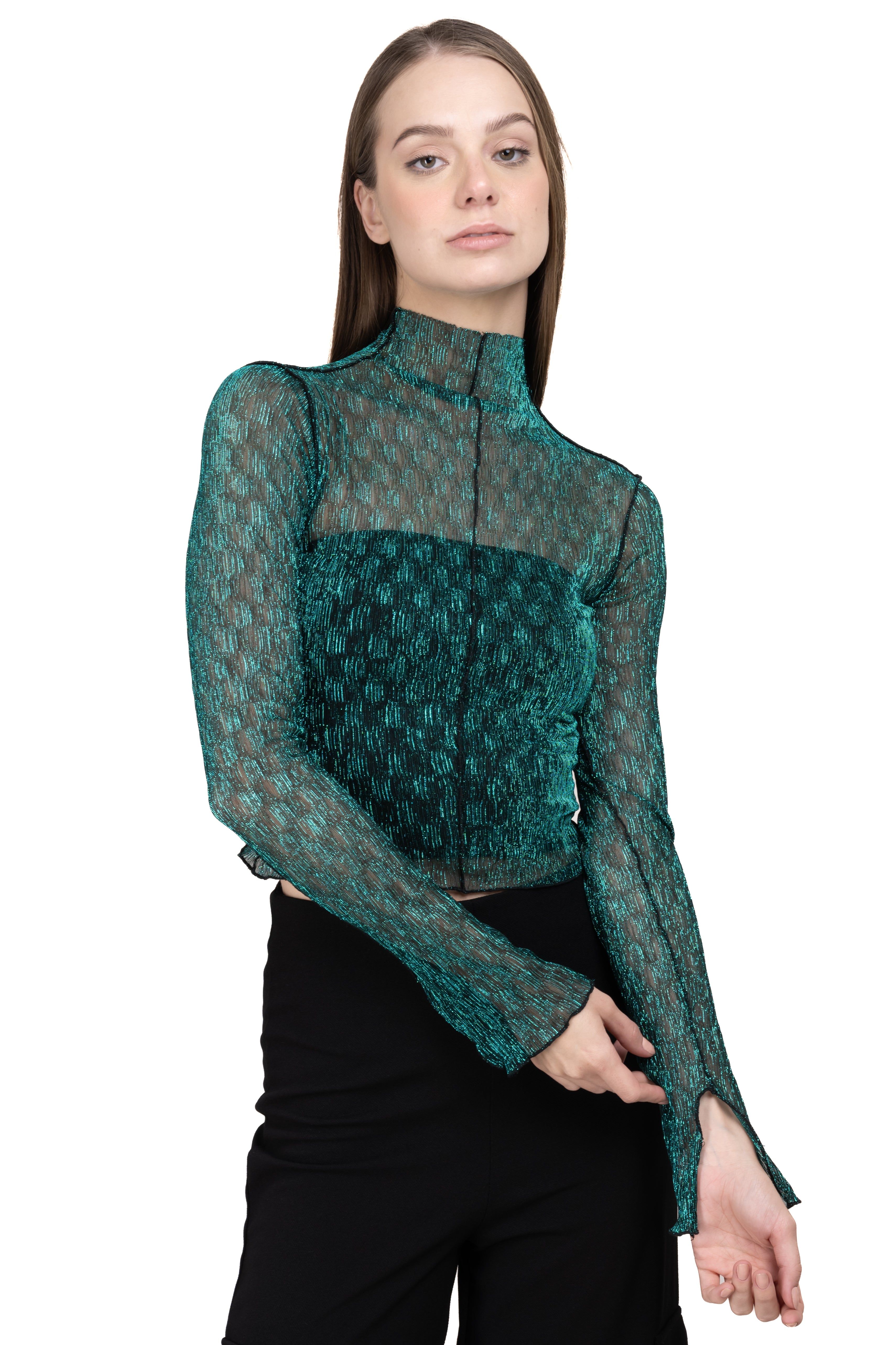 Top mesh textura lúrex sold by Shasa