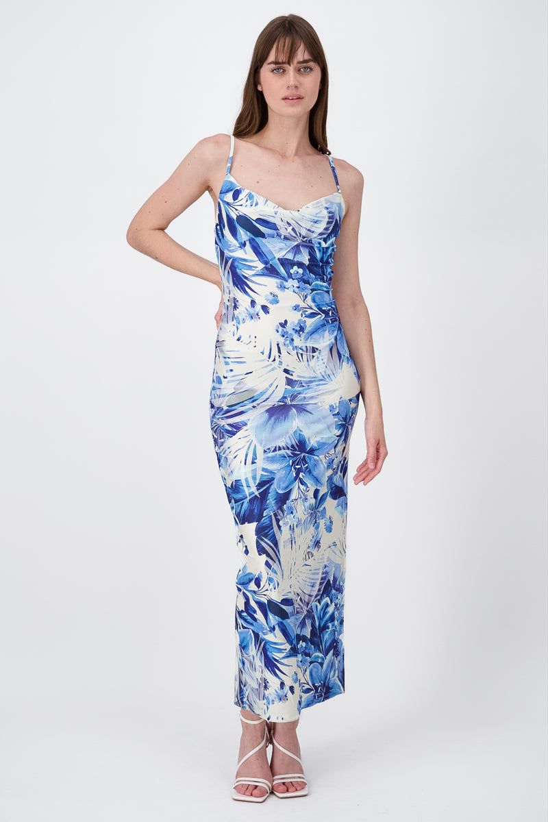 Vestido maxi tirantes flores sold by Shasa